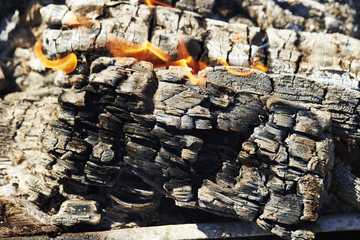 charcoal fire 