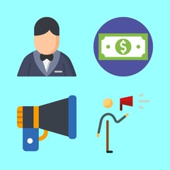 4 business icons set