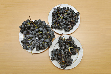 Organic black grapes from Turkey