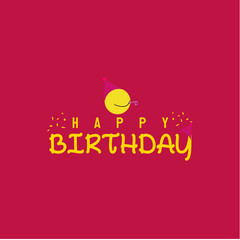 Happy Birthday Vector Template Design Illustration