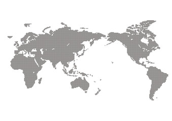世界地図ドット