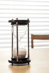 sand timer at the office.