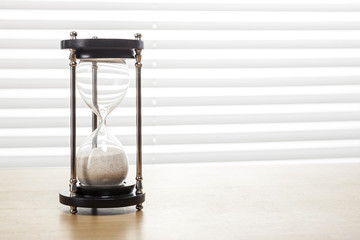 sand timer at the office.