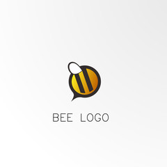 bee logo concept, vector design