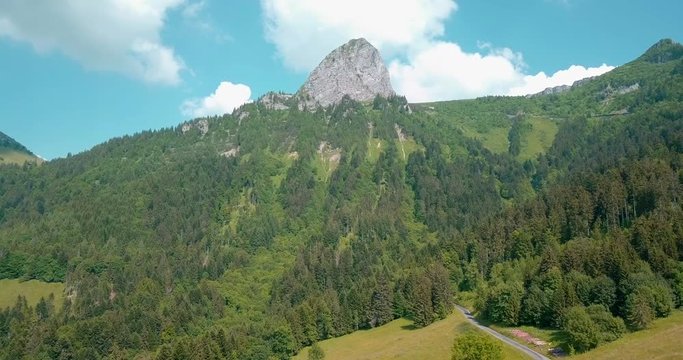 Aerial view of the Dent de Jaman Switzerland