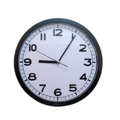 isolated clock showing five past nine o'clock
