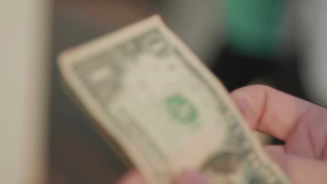Money being handled