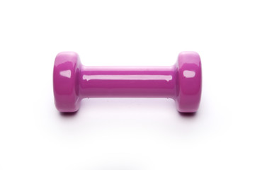 two dumbbell isolated white