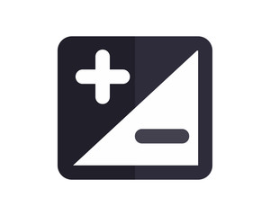 plus minus sign image vector icon logo symbol