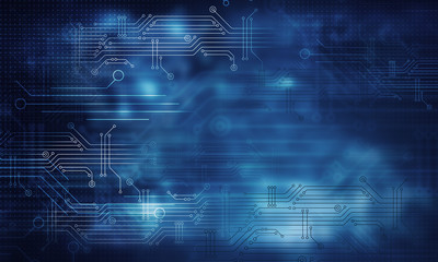 Circuit chip concept background
