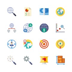 marketing icons set. sensor, white, cyber and creative graphic works