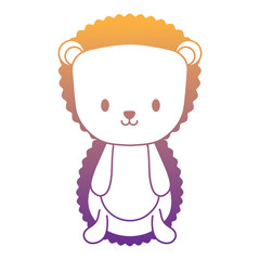 cute porcupine icon over white background, vector illustration