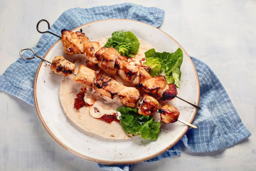 Chicken skewers
