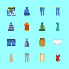 clothes icons set. Vector illustration