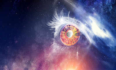 Space abstract backdrop