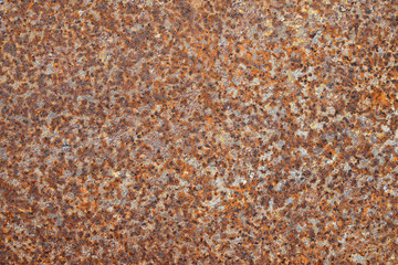Vintage vivid rust stained corroded metal surface