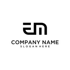 EM letter logo design