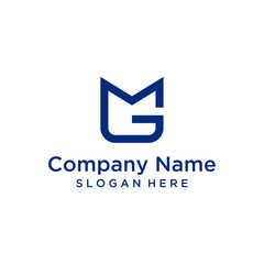 MG letter logo design