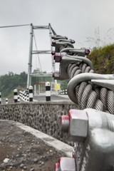 Sling cable and clamp of suspension bridge 