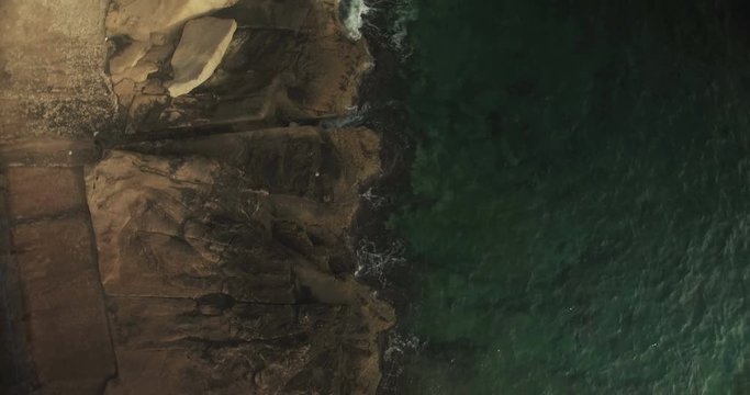 Sea water on rocks
