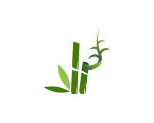 Fototapeta na wymiar Bamboo icon spa logo design vector illustration