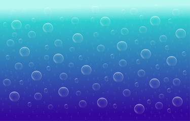 cool sea background with bubbles