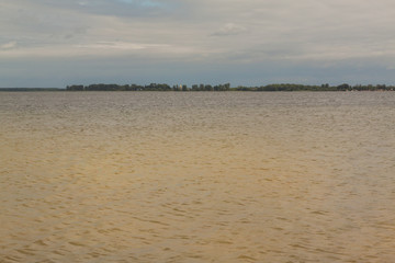 Strong wind on Lake Svitiaz