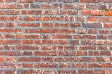 photo for background old red brick wall