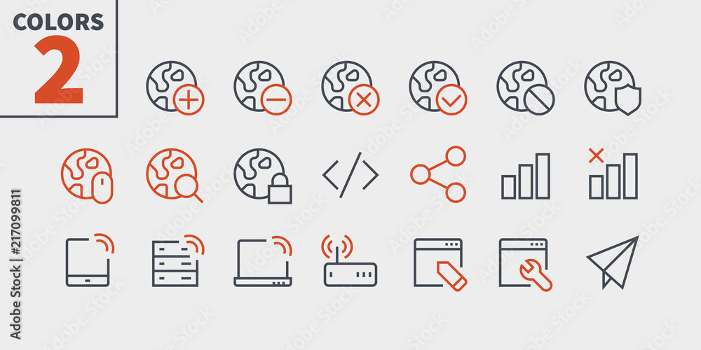 Poster network ui pixel perfect well-crafted vector thin line icons 48x48 ready for 24x24 grid with editabl