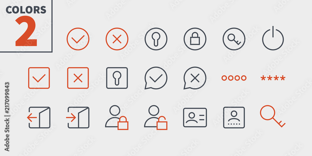 Poster login ui pixel perfect well-crafted vector thin line icons 48x48 ready for 24x24 grid for web graphi