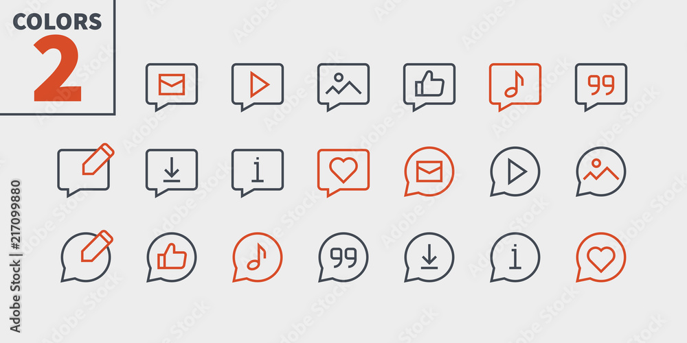 Poster messages ui pixel perfect well-crafted vector thin line icons 48x48 ready for 24x24 grid with editab