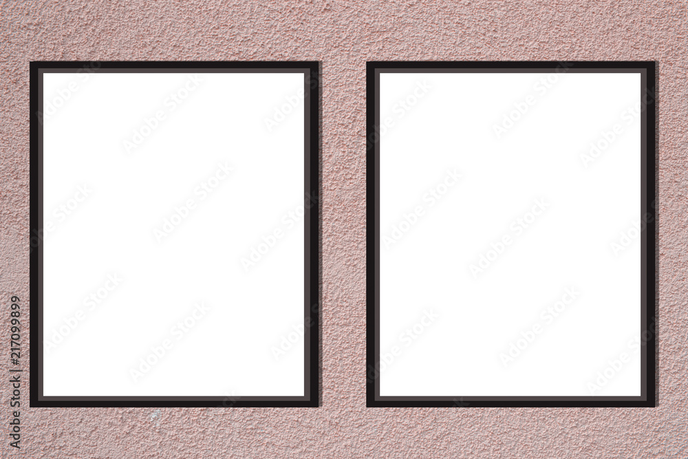 Poster purple wall background. photo frame mock up. empty space for text design and message