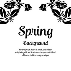Flower design for spring background vector illustration