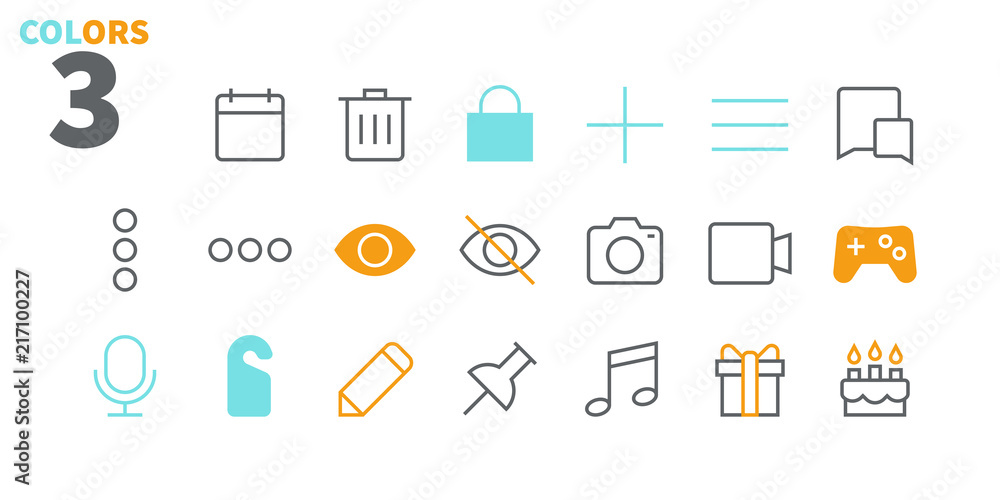 Poster social ui pixel perfect well-crafted vector thin line icons 48x48 ready for 24x24 grid for web graph