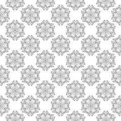 Gray seamless pattern on white background