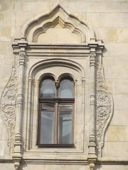 Fragment of a beautiful building with windows