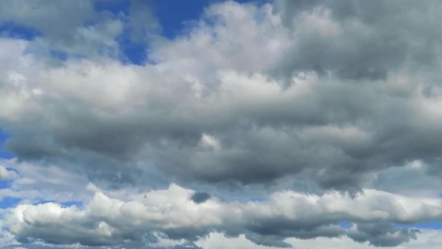 青空と流れる雲の動き　8月　24倍速