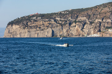 Obraz premium A view of the Amalfi Coast near Sorrento . Campania. Italy