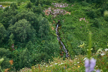 The Caucasus mountains in Russia
