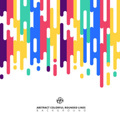 Obraz premium Przejście półtonów streszczenie kolorowe linie zaokrąglone.