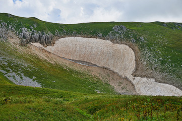 The Caucasus mountains in Russia