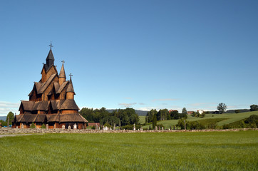 Heddal Stave Church, Norways largest stave church, Notodden municipality, Norway
