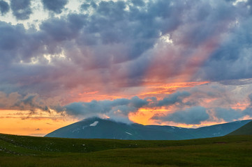 The Caucasus mountains in Russia