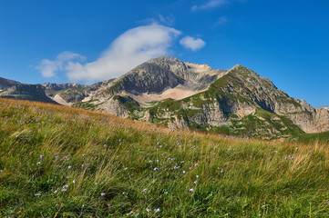 The Caucasus mountains in Russia