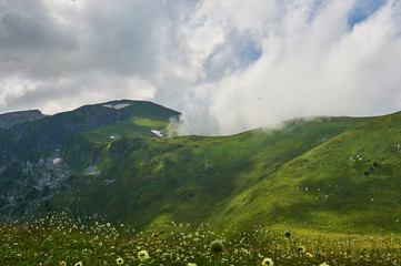 The Caucasus mountains in Russia