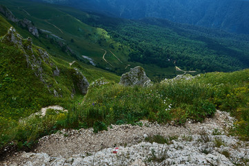 The Caucasus mountains in Russia