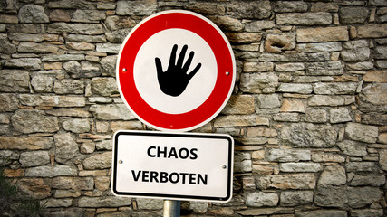 Schild 352 - Chaos