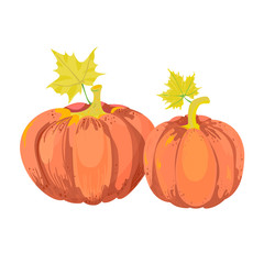 Design element with pumpkins
