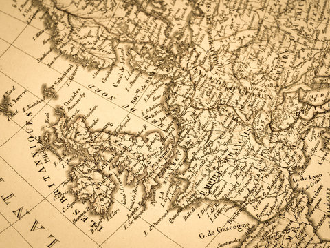 古地図　ヨーロッパ