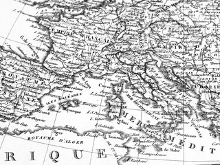 Fototapeta na wymiar 古地図　ヨーロッパ